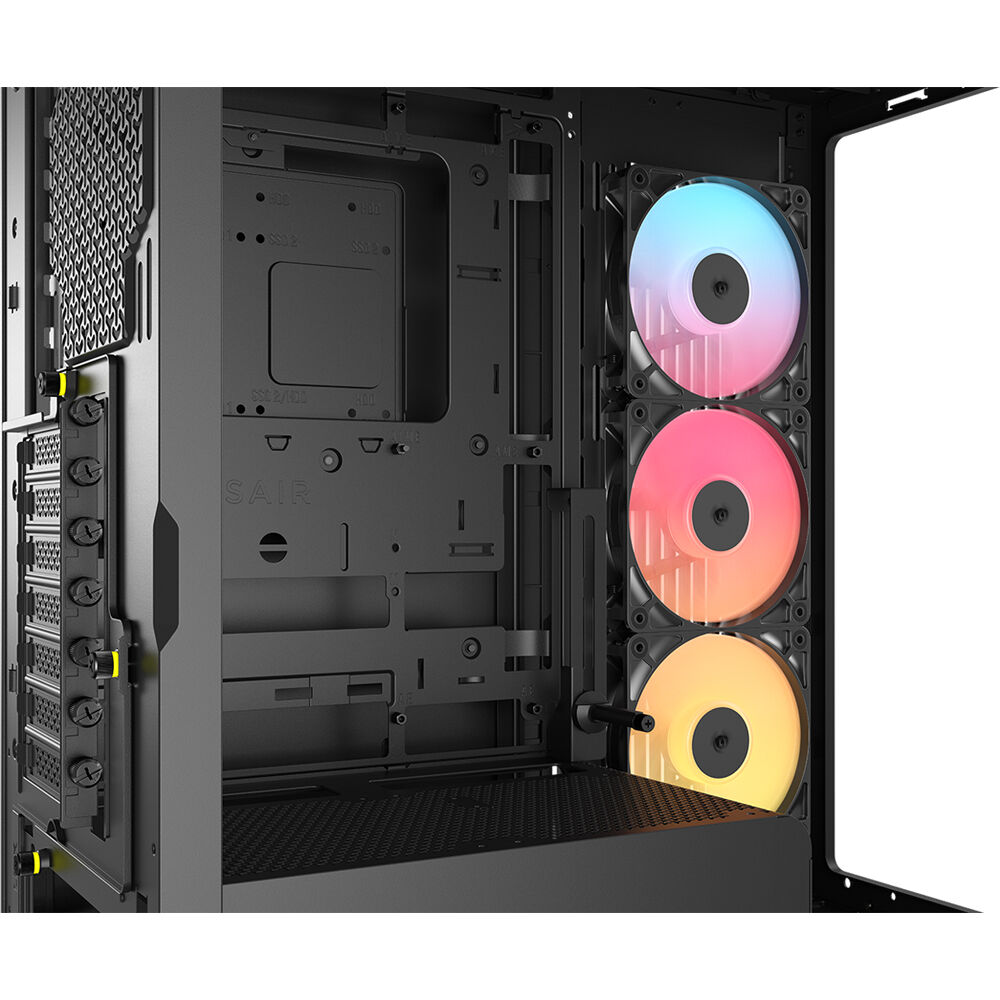 Corsair Frame 4500X RS-R ARGB Panoramic – Black Mid-Tower - Black - Image 3 | PC Wala Online