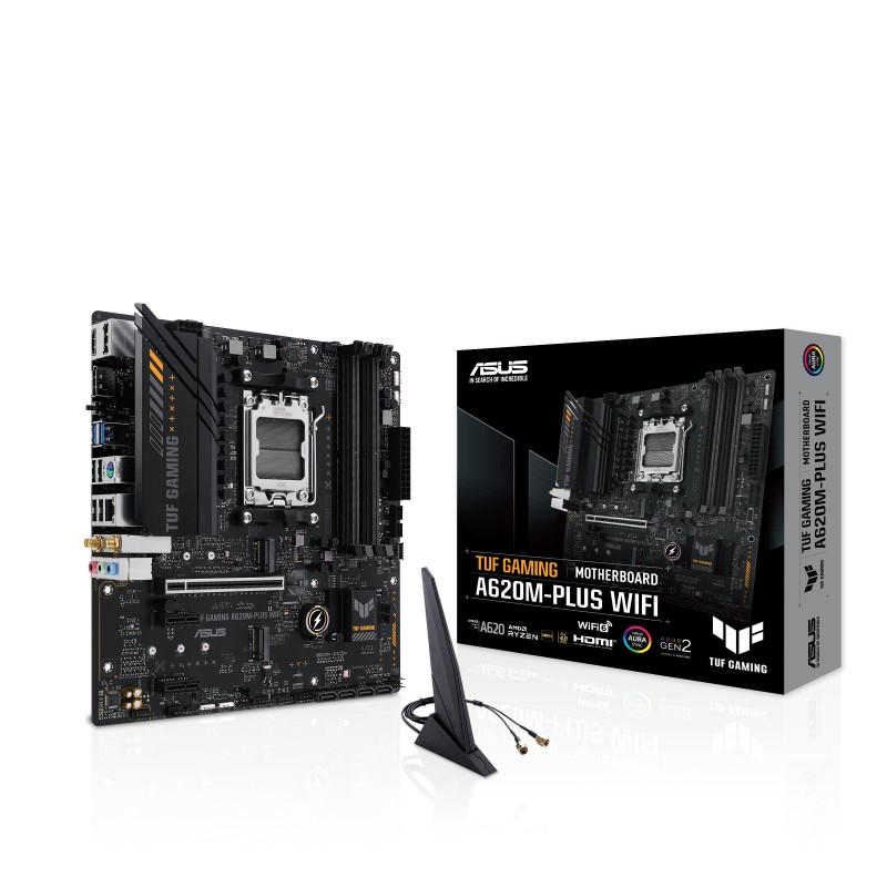 ASUS TUF GAMING A620M-PLUS WIFI AMD AM5 Micro-ATX Motherboard