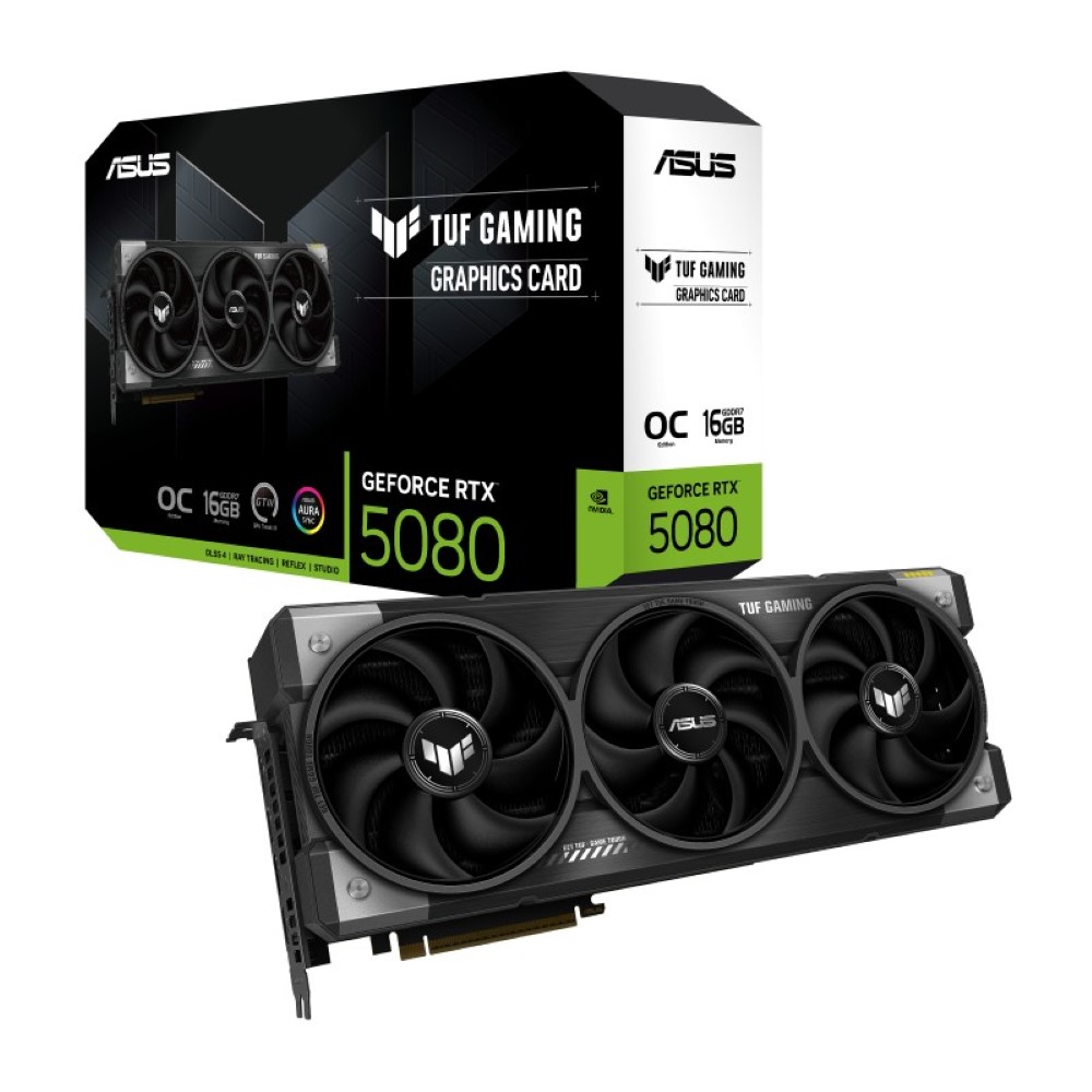 Asus Tuf Gaming GeForce RTX 5080 16GB GDDR7 OC Edition Gaming 256-bit PCI Express 5.0 GPU