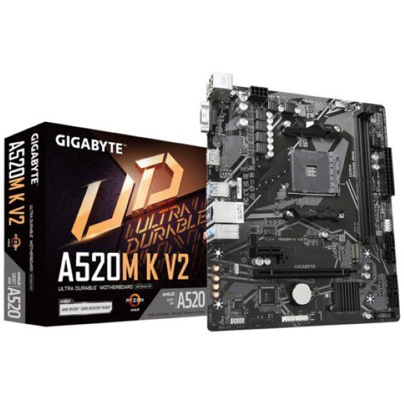 Gigabyte A520M K V2 AMD AM4 Micro-ATX Motherboard