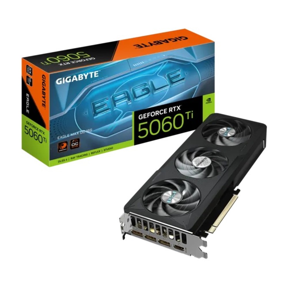 GIGABYTE GeForce RTX 5060 Ti EAGLE MAX OC 16GB GDDR7 PCI Express 5.0 128-bit GPU