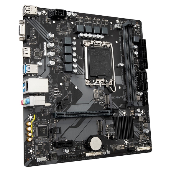 GIGABYTE B760M H Intel LGA1700 Micro-ATX Motherboard (DDR4) - Image 3 | PC Wala Online