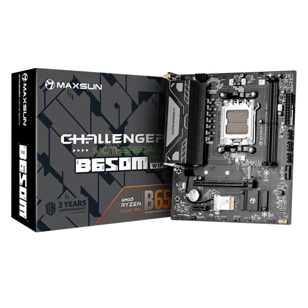 MAXSUN NEW CHALLENGER B650M WIFI AMD AM5 Micro-ATX Motherboard