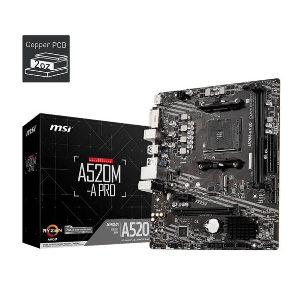 MSI A520M-A PRO mATX AMD AM4 Motherboard