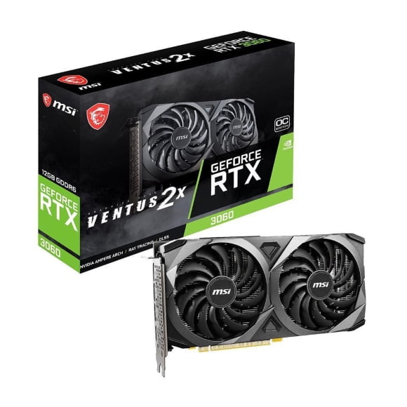 MSI GeForce RTX 3060 Ventus 2X 12G OC 12GB GDDR6 PCI Express 4.0 192-bit GPU