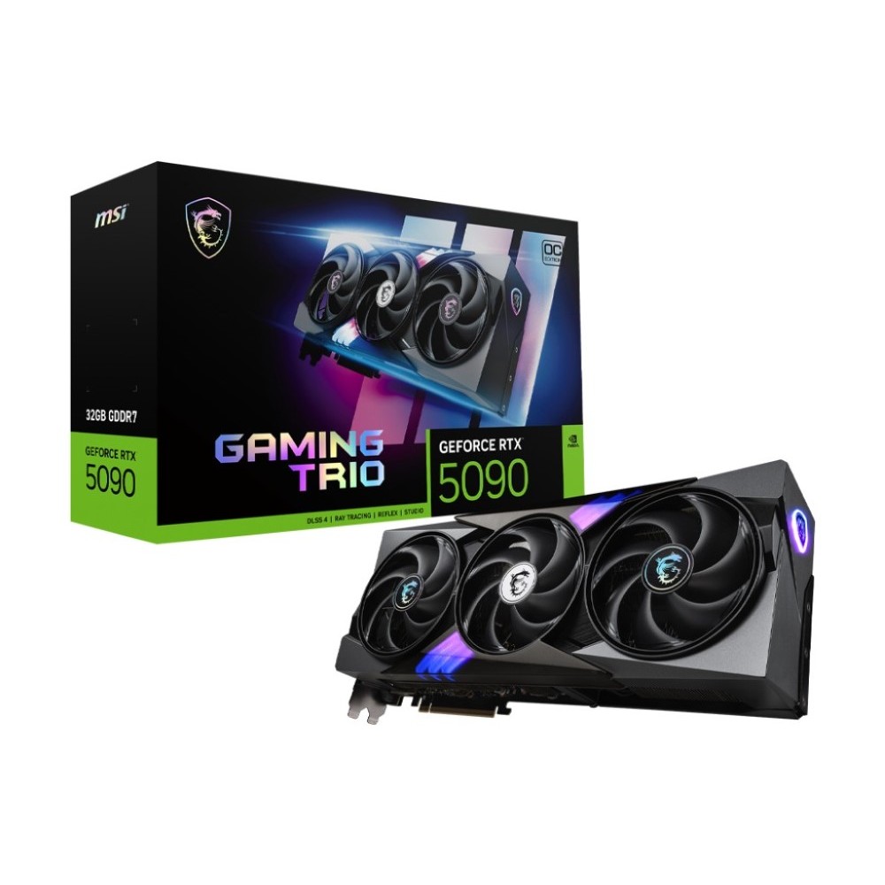 MSI GeForce RTX 5090 GAMING TRIO 32GB OC GDDR7 PCIe 5.0 x16 512-bit PCI Express 5.0 x16 GPU