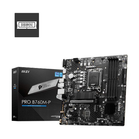 MSI PRO B760M-P DDR5 Intel LGA 1700 Micro-ATX Motherboard