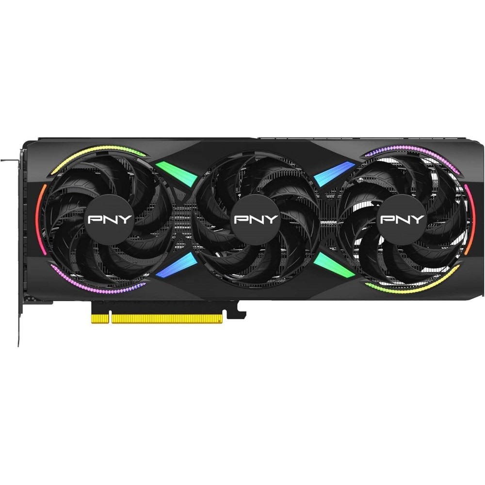 PNY GeForce RTX 5070 ARGB EPIC-X RGB OC Triple Fan GPU 12GB GDDR7 192-Bit Memory 2.16 GHz Base Clock 28 Gbps Memory Speed 6144 CUDA Cores PCI-Express 5.0 - Image 3 | PC Wala Online
