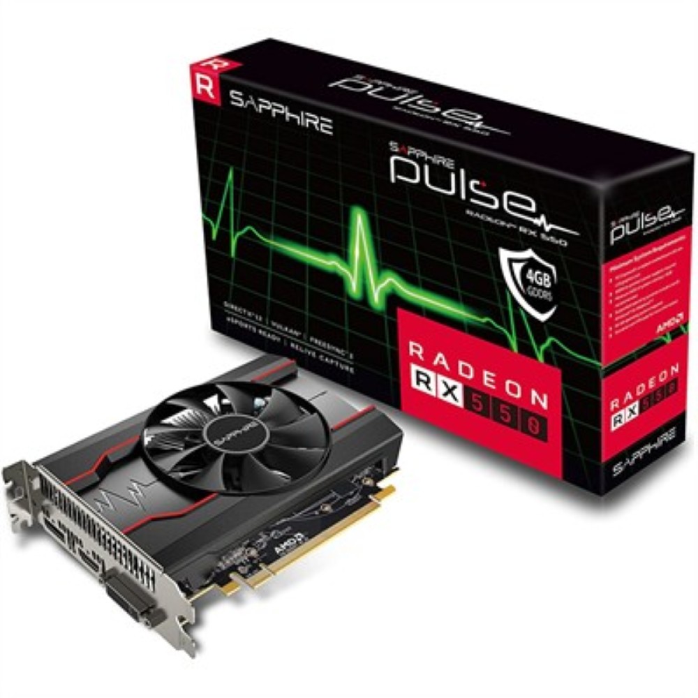 SAPPHIRE PULSE Radeon RX 550 4GB GDDR5 Video Card – Refurbished 128-bit PCI Express 2.0