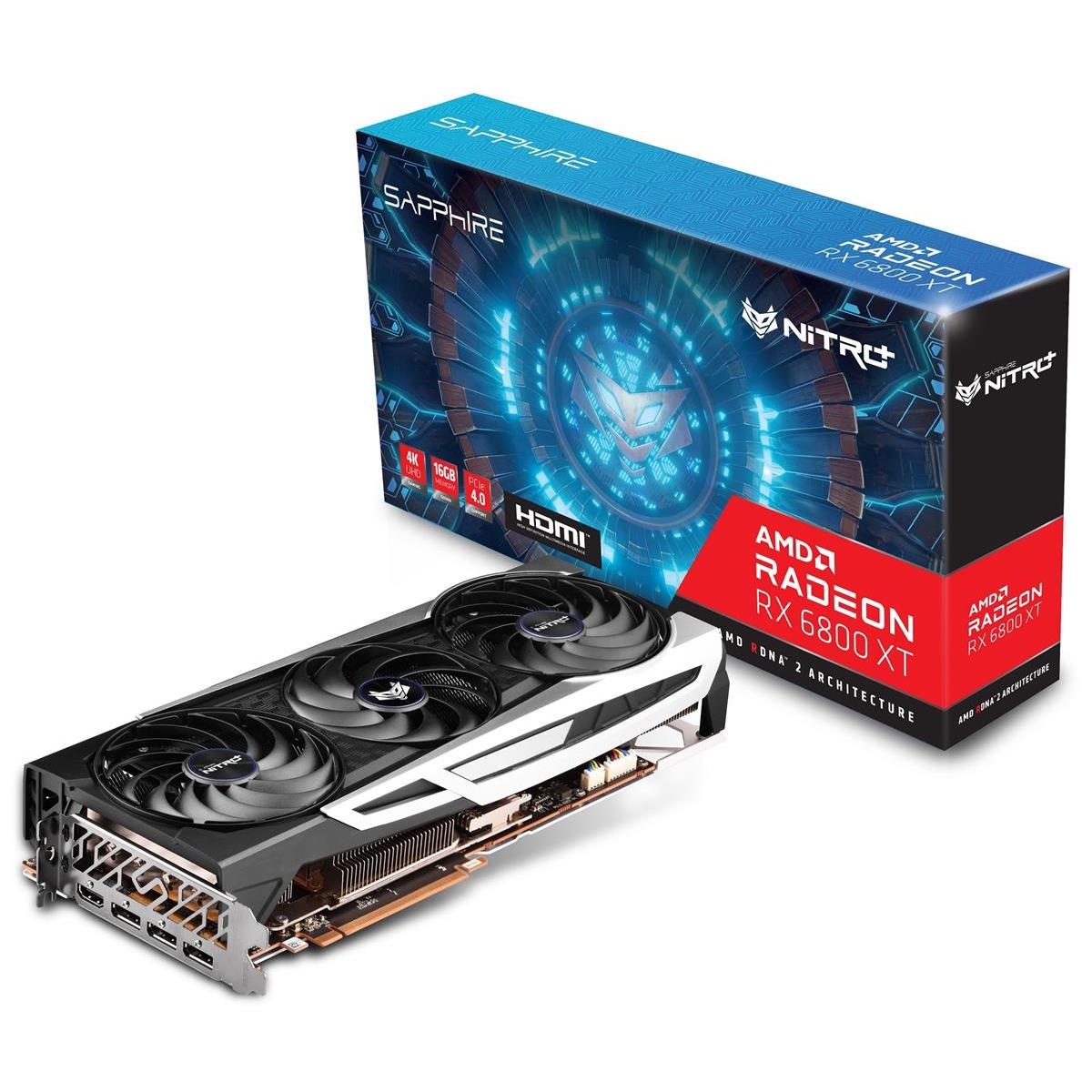 Sapphire Nitro+ AMD Radeon RX 6800 XT OC 16GB Gaming GPU – Factory Refurbished GDDR6 256-bit PCI Express 4.0