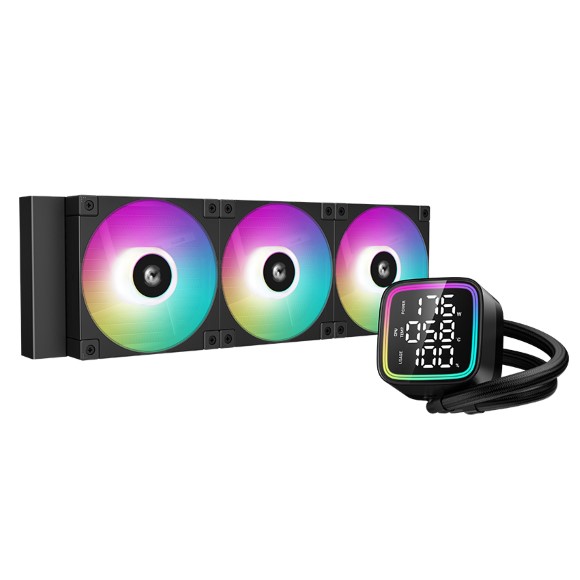 DeepCool LD360 5th Gen ARGB Gradient Mirror 360mm AIO Liquid Cooler Black image 2
