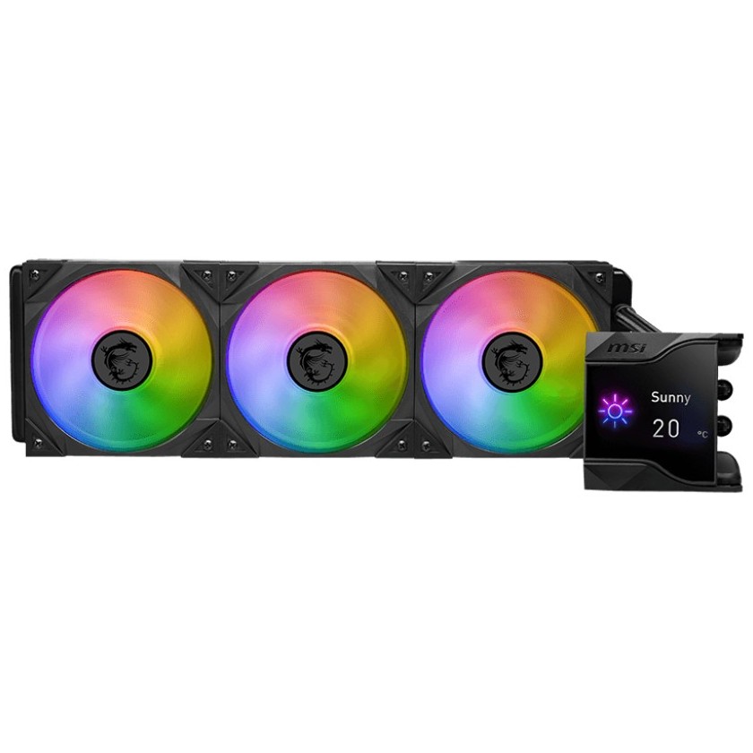 MSI MPG CoreLiquid D360 ARGB 360mm AIO Liquid CPU Cooler Black image 2