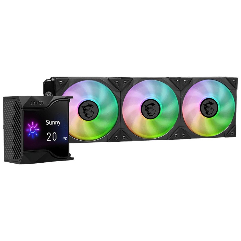 MSI MPG CoreLiquid D360 ARGB 360mm AIO Liquid CPU Cooler Black image 3
