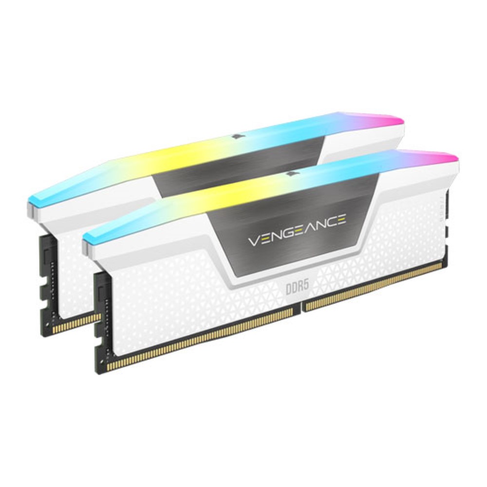 Corsair Vengeance RGB (2x32GB) DDR5 6000MHz CL40 DIMM Desktop White - Image 2 | PC Wala Online
