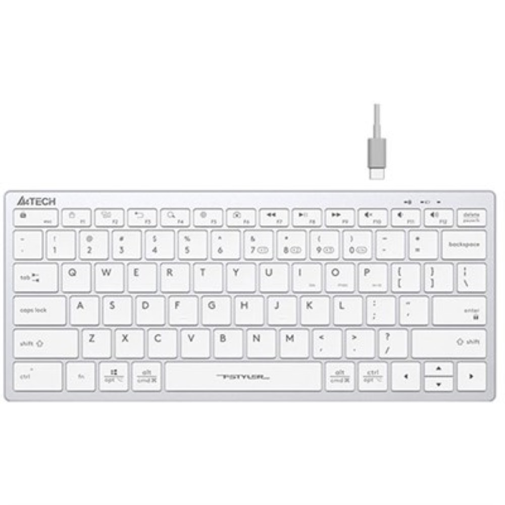 A4Tech FBX51C Premium White Wireless Normal Office Keyboard