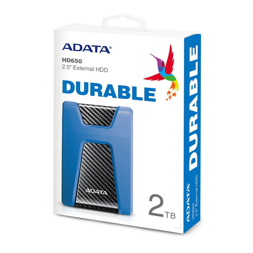 ADATA HD650 2TB Portable Hard Drive USB 3.2 Gen 1 Blue - Image 4 | PC Wala Online