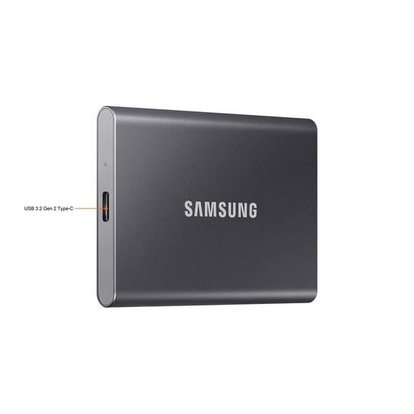 Samsung T7 2TB Portable SSD USB 3.2 Gen 2 1050MB/s Titan Gray - Image 5 | PC Wala Online